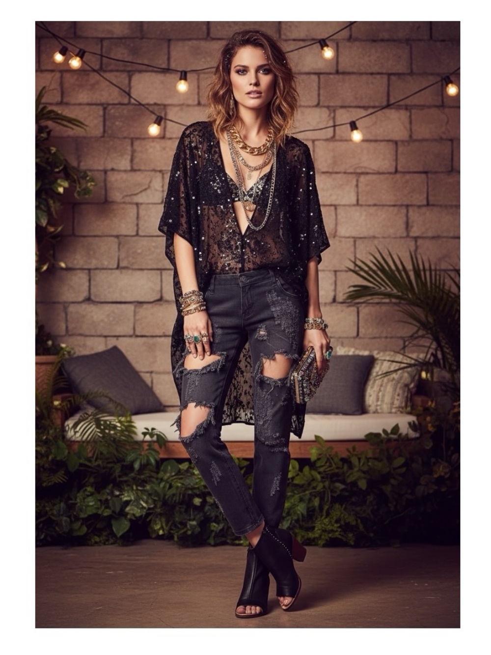 OG: new One Teaspoon ☻︎ Trashed Freebirds Ankle Zip Jeans ☻︎ Vintage Black ☻︎ 28